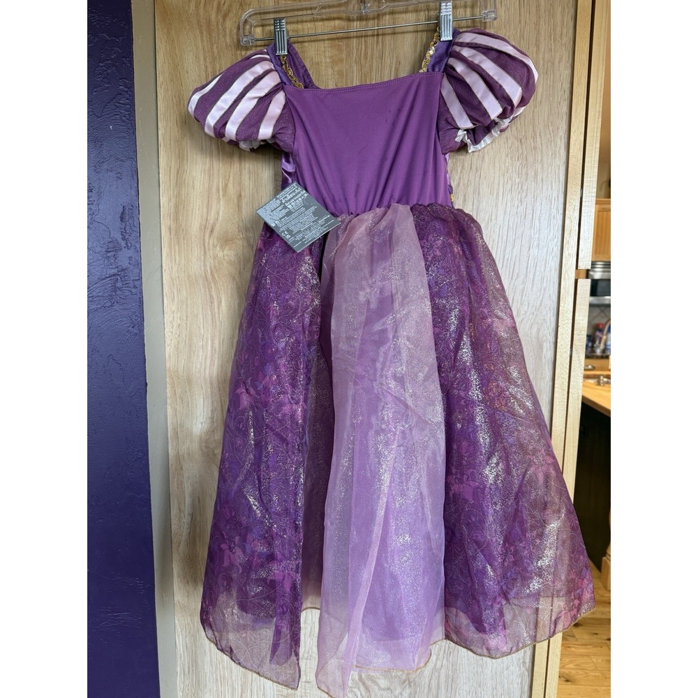 Disney Store Rapunzel Costume Dress Up Princess Tangled Purple Halloween NEW 4 - Picture 2 of 7